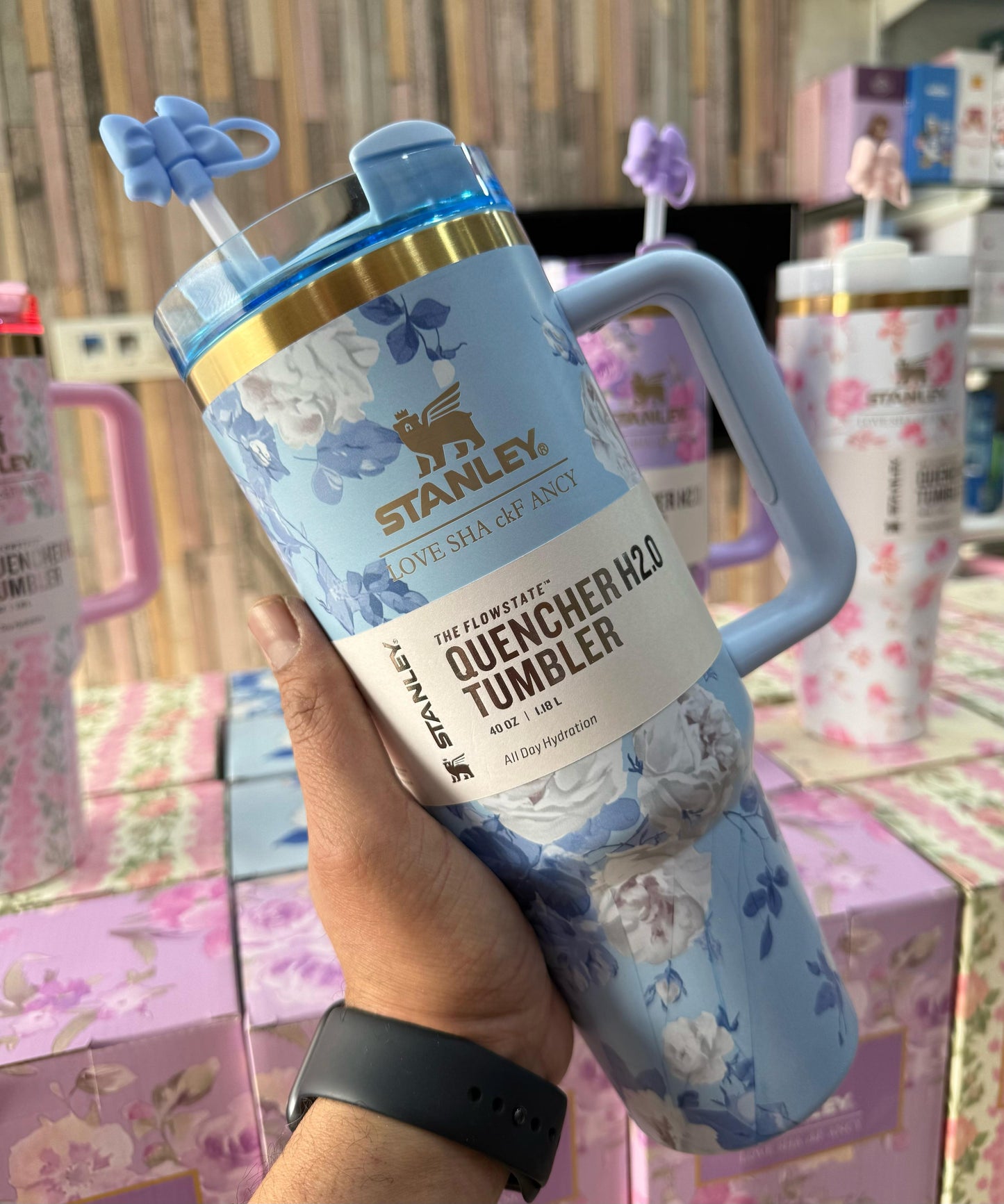 Stanley Cup Quencher Loveshack Edition 1200ml (40 OZ) with Straw Cover