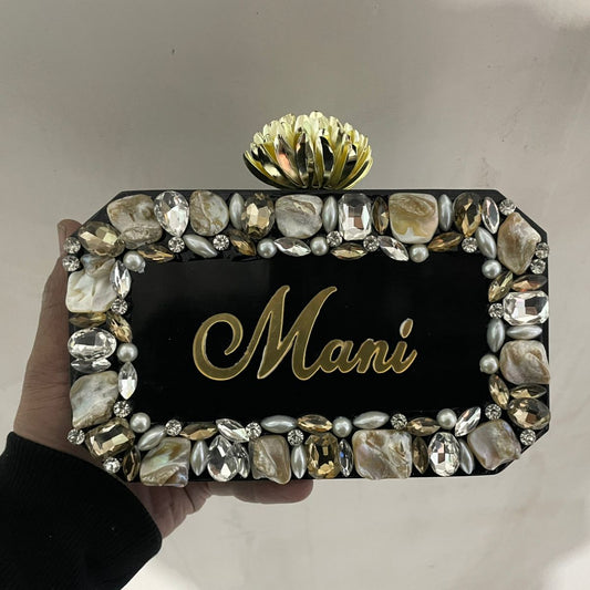 Luxurious Resin Clutch with Custom Name
