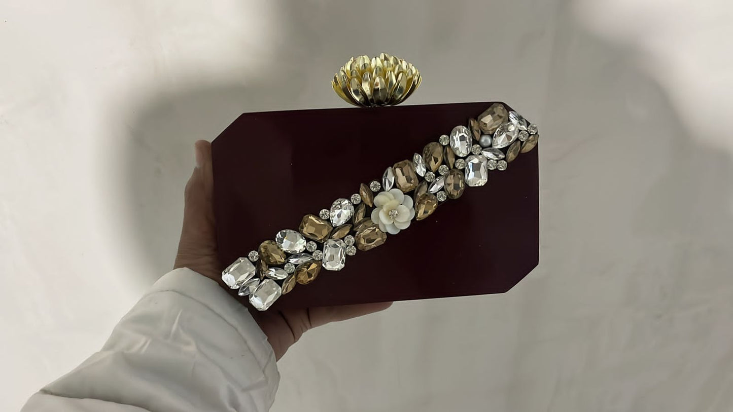 Luxurious Resin Clutch with Custom Name
