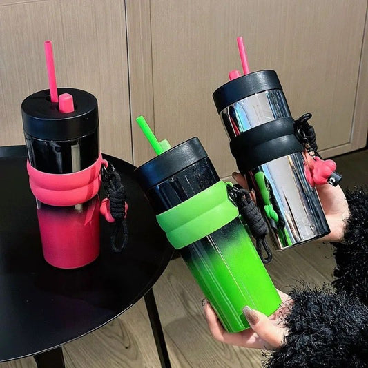 Premium Insulated Stainless Steel Tumbler with Double Valve – 710ml | SUS 316