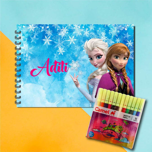 Personalized Kids Sketchbook & Sketch Pen Set