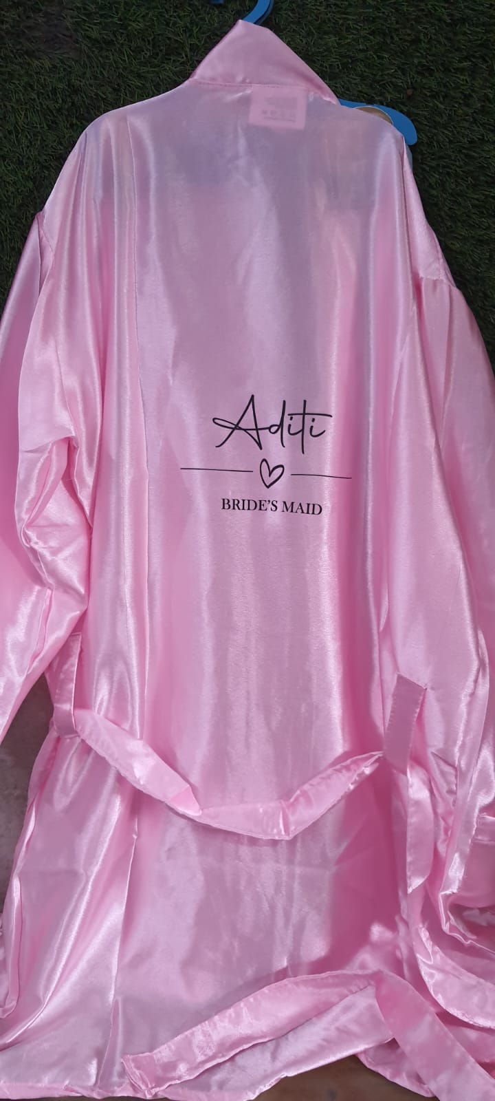 Personalized Satin Bridesmaid Bathrobe
