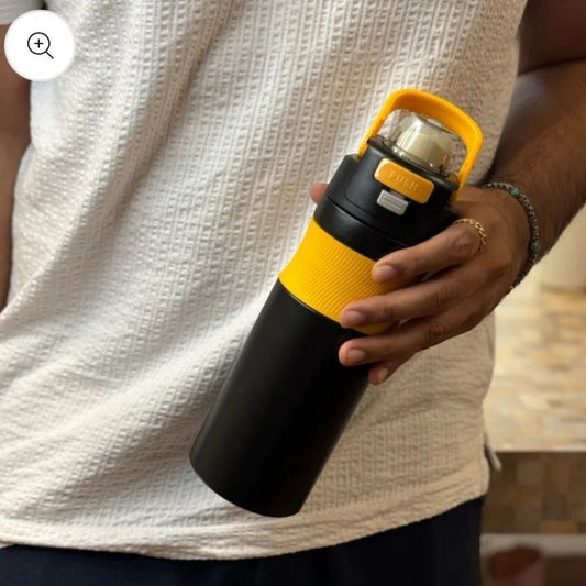 Premium Personalized 600ml Insulated Stainless Steel Water Bottle with Dual mouth