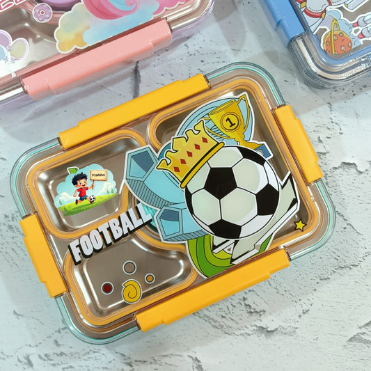 Personalized Printed 4-Compartment Bento Lunch Box