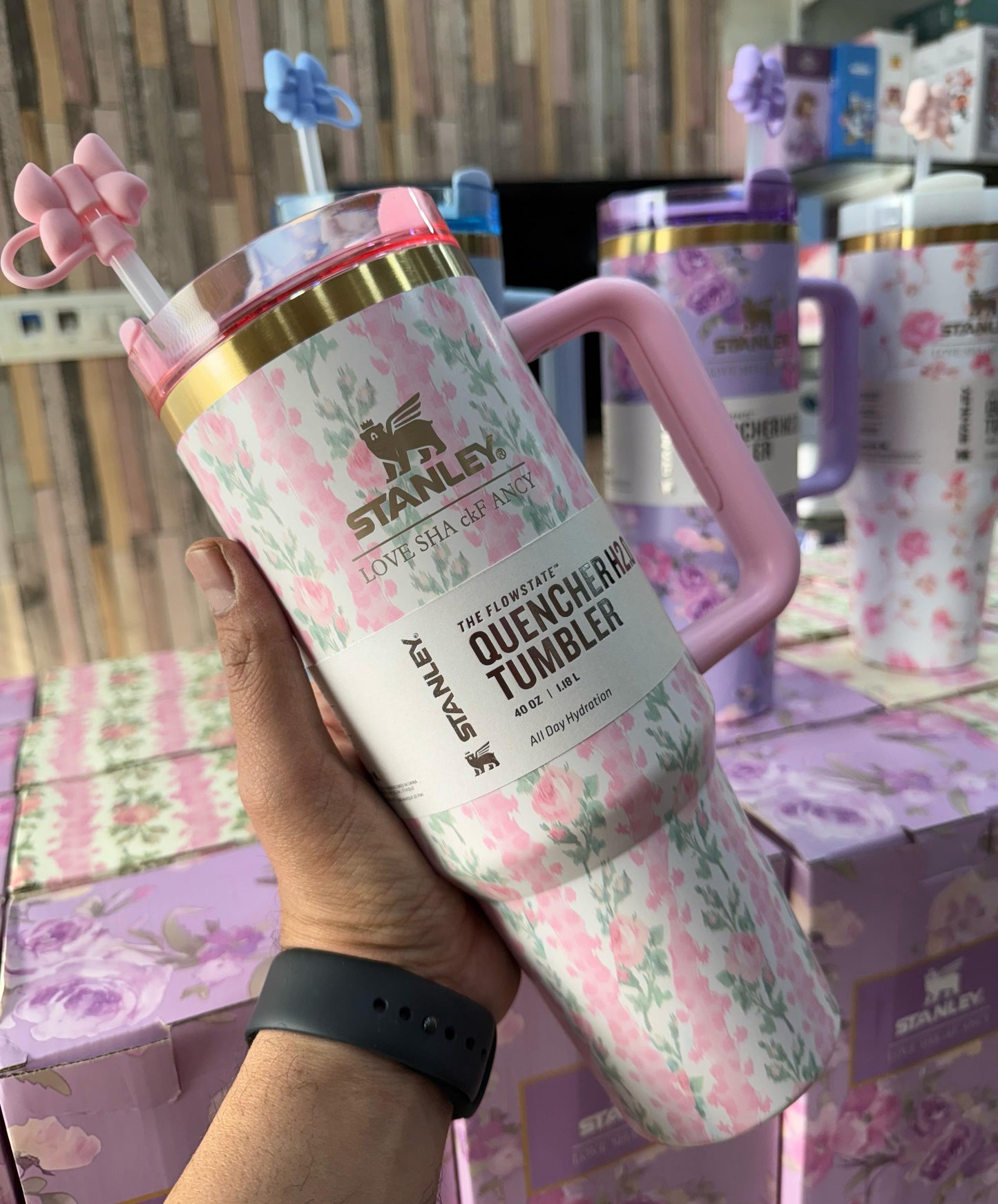 Stanley Cup Quencher Loveshack Edition 1200ml (40 OZ) with Straw Cover