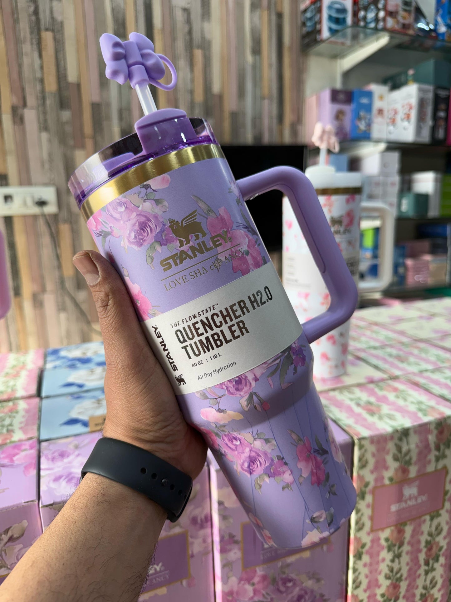 Stanley Cup Quencher Loveshack Edition 1200ml (40 OZ) with Straw Cover