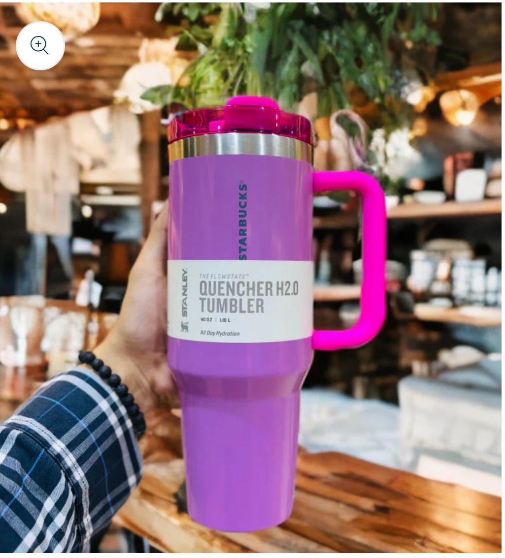 Stanley Cup+ Starbucks The FlowState Quencher Tumbler - Limited Edition Collaboration (40 oz)