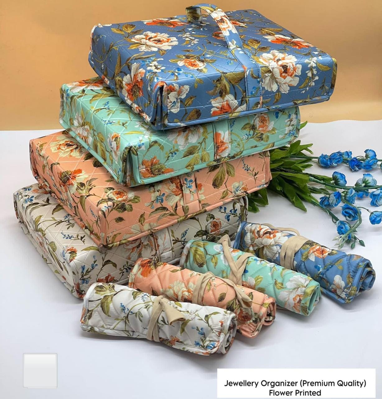 Flower Print Jewellery Organizer