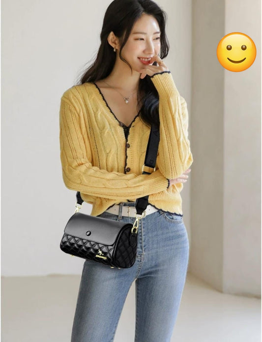 Imported Heavy Quality Quilted Flap Sling Bag -SIZE 6-9 APX
