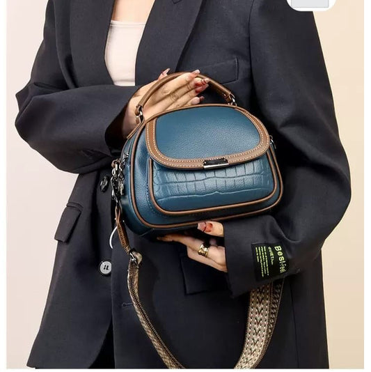 Imported Heavy Quality Multi-Zipper Sling Bag