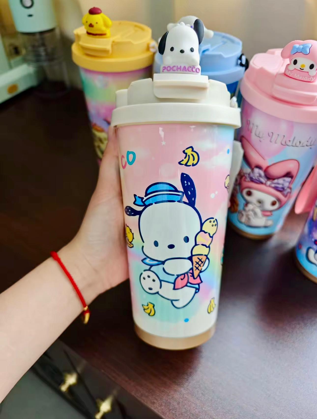 Sanrio Insulated Coffee Tumbler – 500ml | Dual Mouth | Hot & Cold Compatible