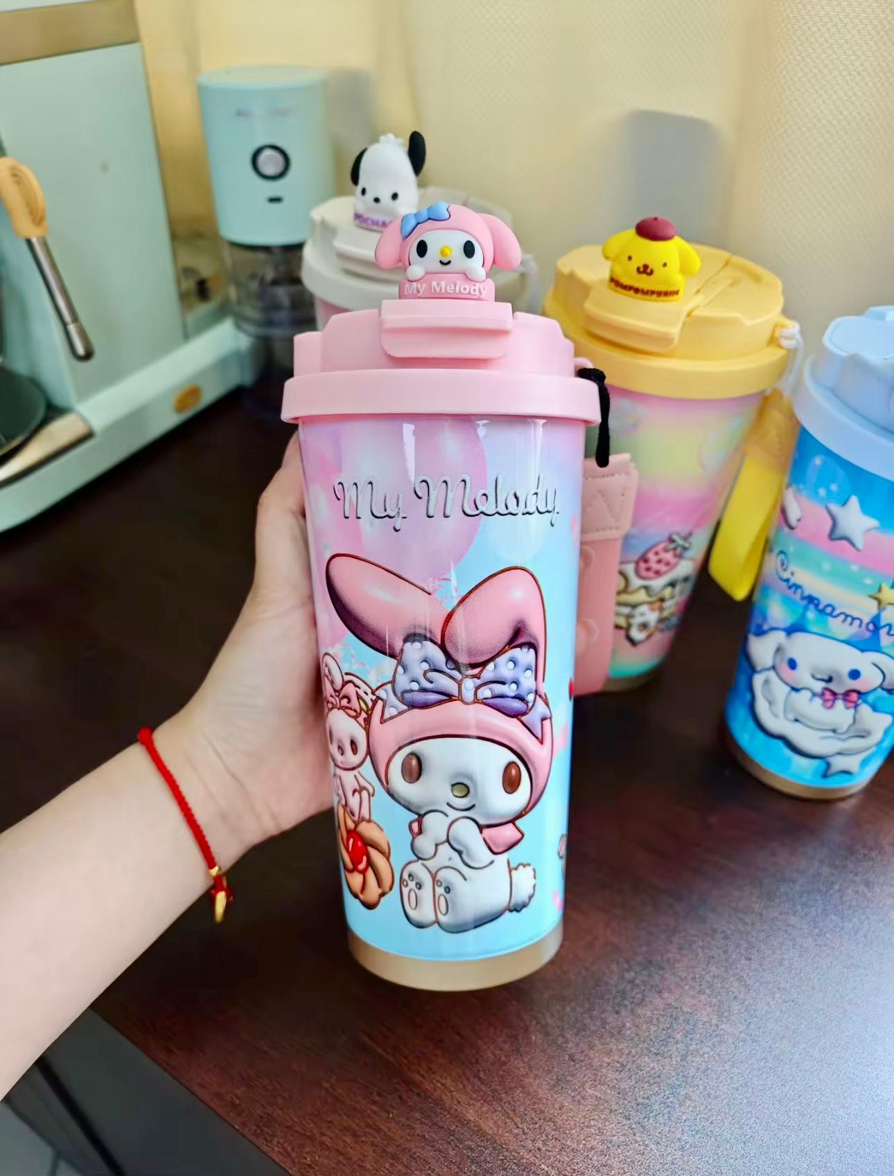 Sanrio Insulated Coffee Tumbler – 500ml | Dual Mouth | Hot & Cold Compatible