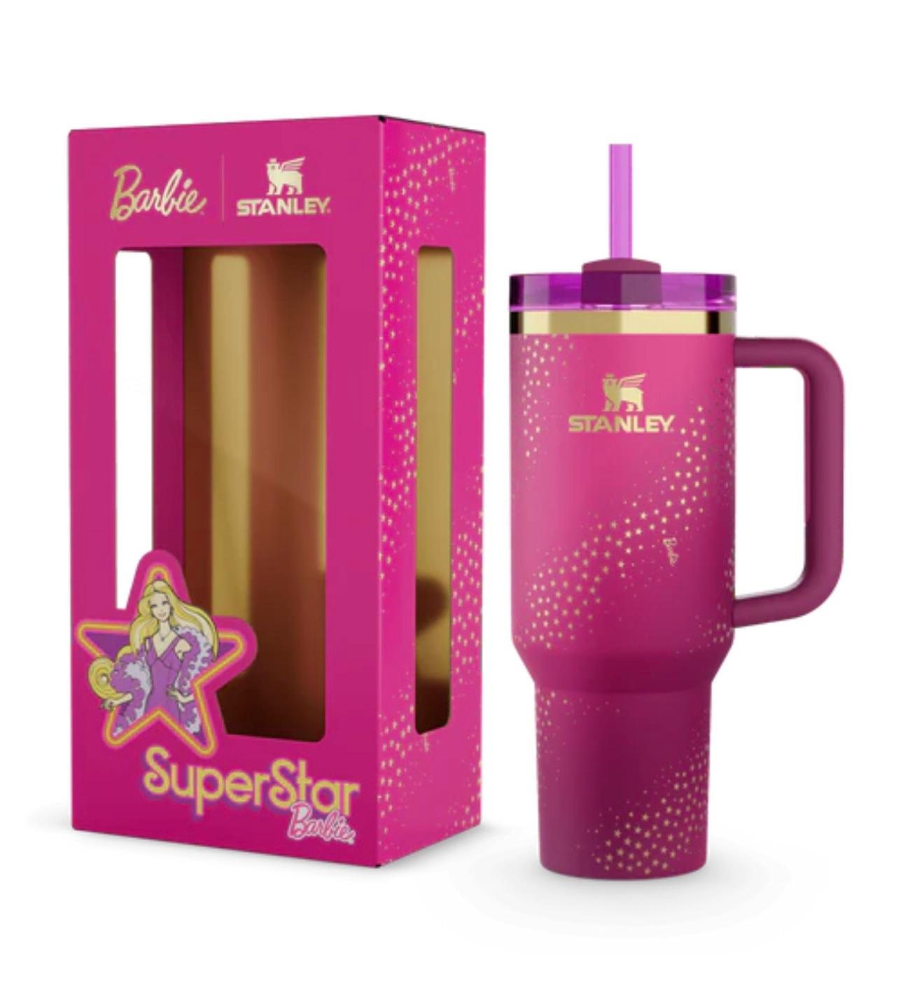 Barbie Theme Stanley-Style Insulated Tumbler – 1200ml | Box Packed | 8 Designs