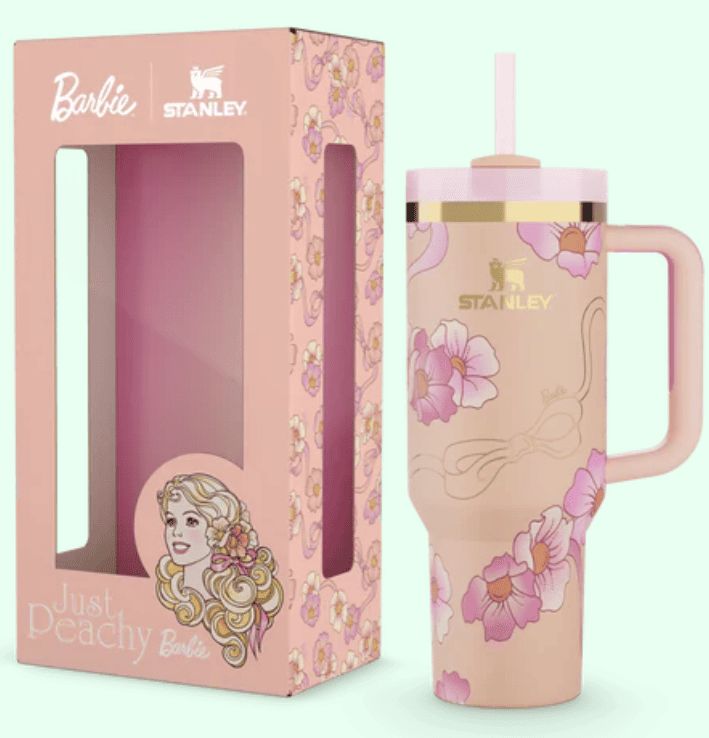Barbie Theme Stanley-Style Insulated Tumbler – 1200ml | Box Packed | 8 Designs