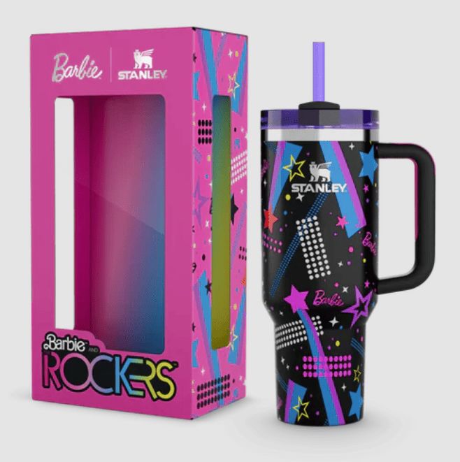 Barbie Theme Stanley-Style Insulated Tumbler – 1200ml | Box Packed | 8 Designs