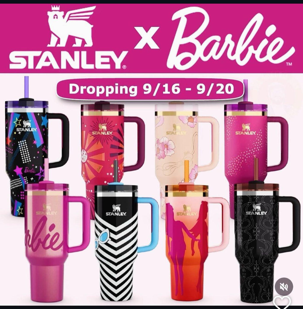 Barbie Theme Stanley-Style Insulated Tumbler – 1200ml | Box Packed | 8 Designs