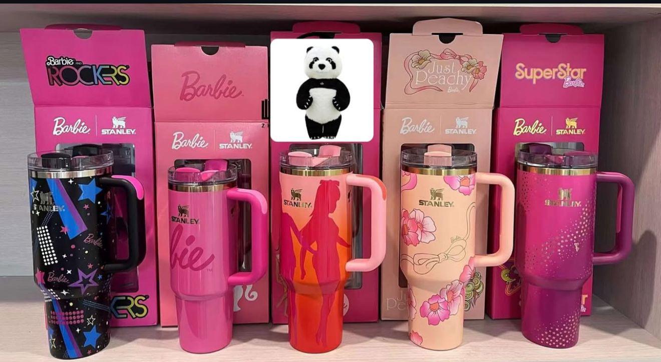 Barbie Theme Stanley-Style Insulated Tumbler – 1200ml | Box Packed | 8 Designs
