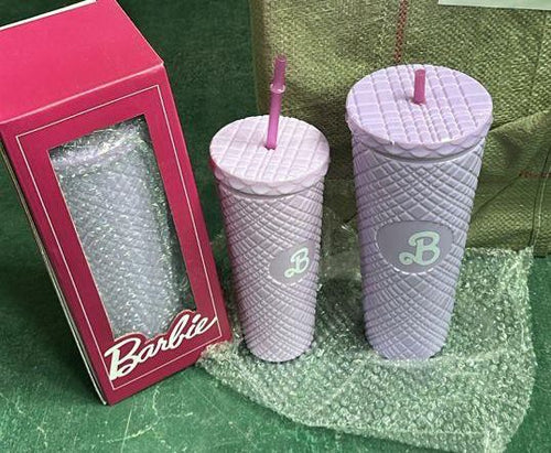 Barbie Theme Acrylic Tumbler Set – 2 Pieces (1200 ml and 700 ml)