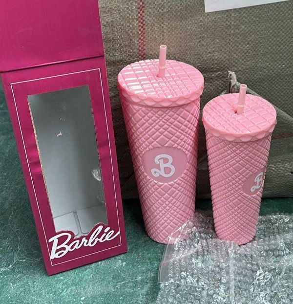 Barbie Theme Acrylic Tumbler Set – 2 Pieces (1200 ml and 700 ml)