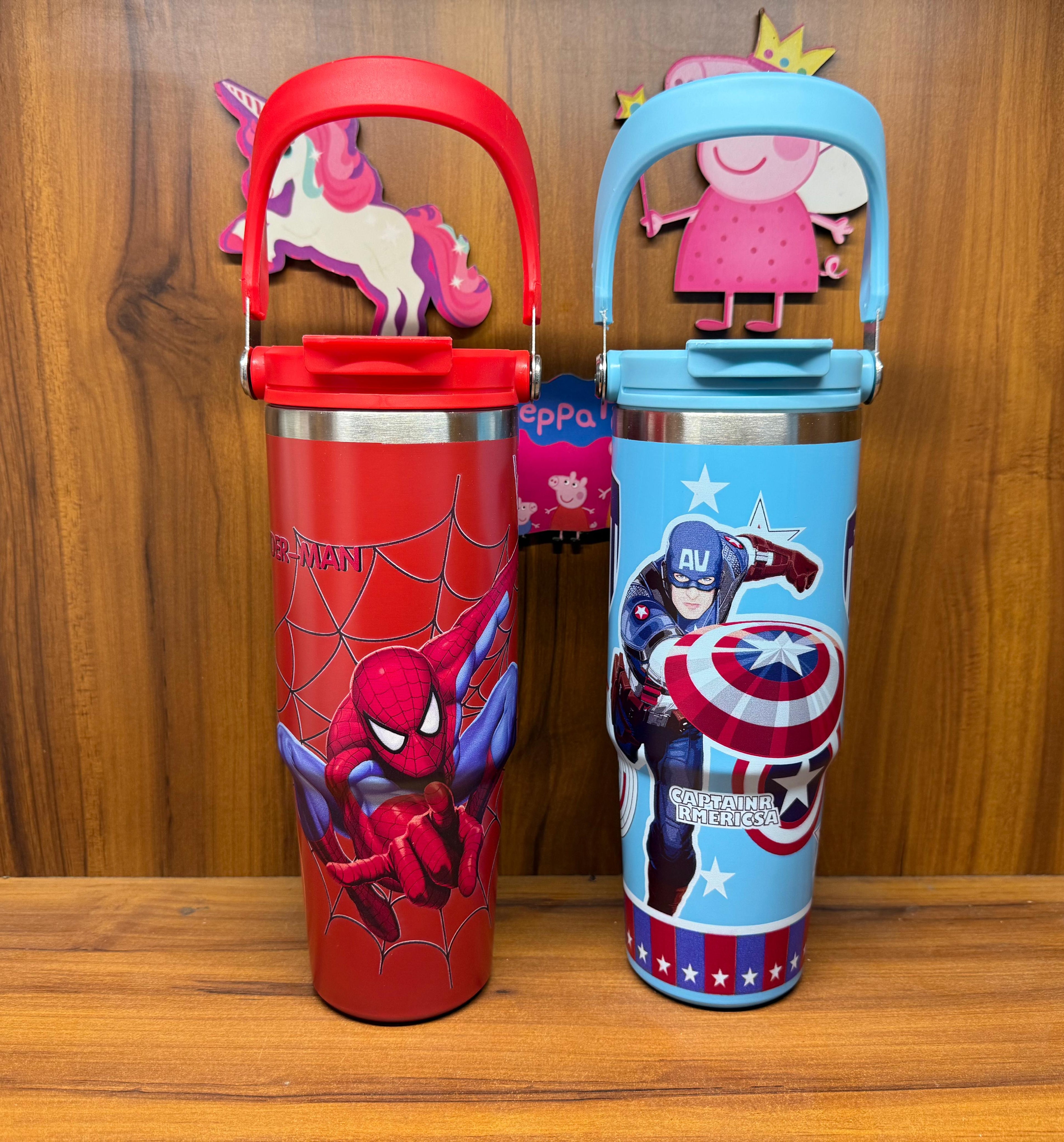 Cute Kids Ice Tumbler with Dual Sip – 900ml Leakproof and Kid-Friendly Design