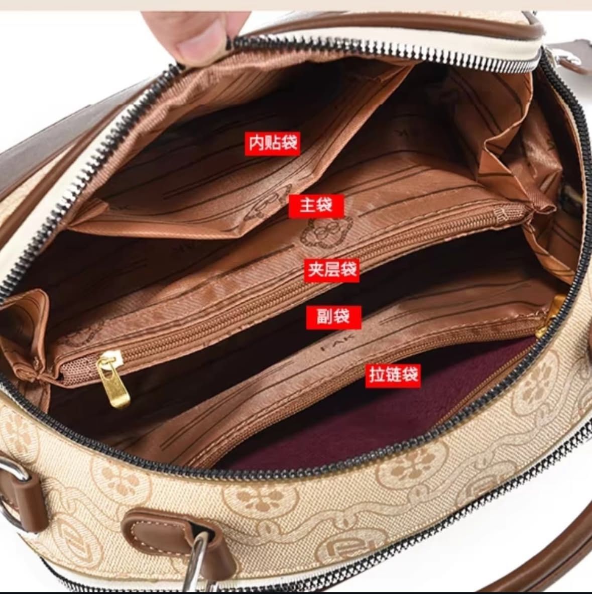 Trendy Top-Handle & Crossbody Bags with Monogram Pattern