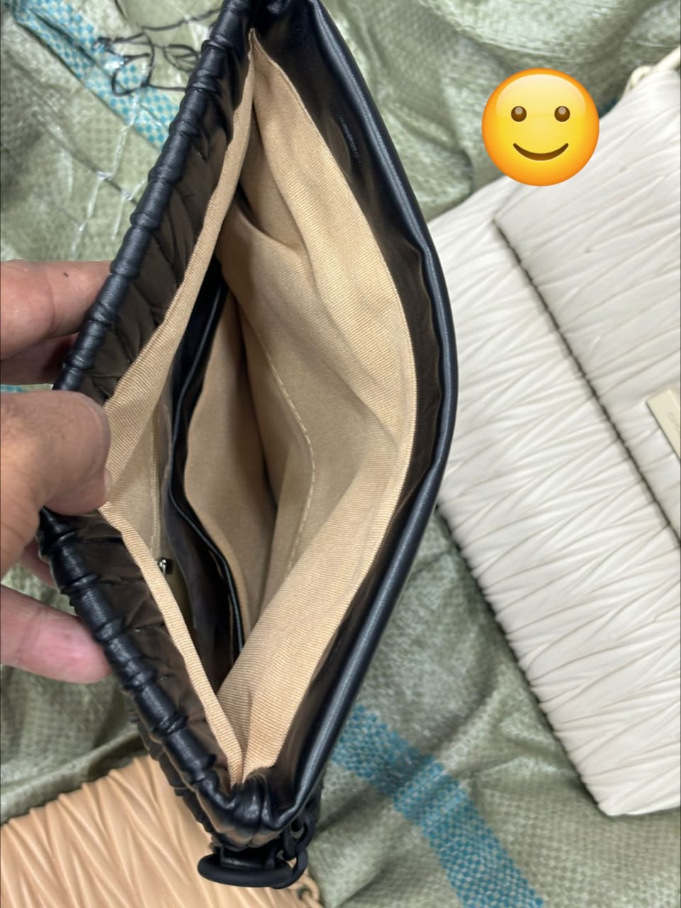 Luxury Pleated Clutch Bags with Chain Strap
