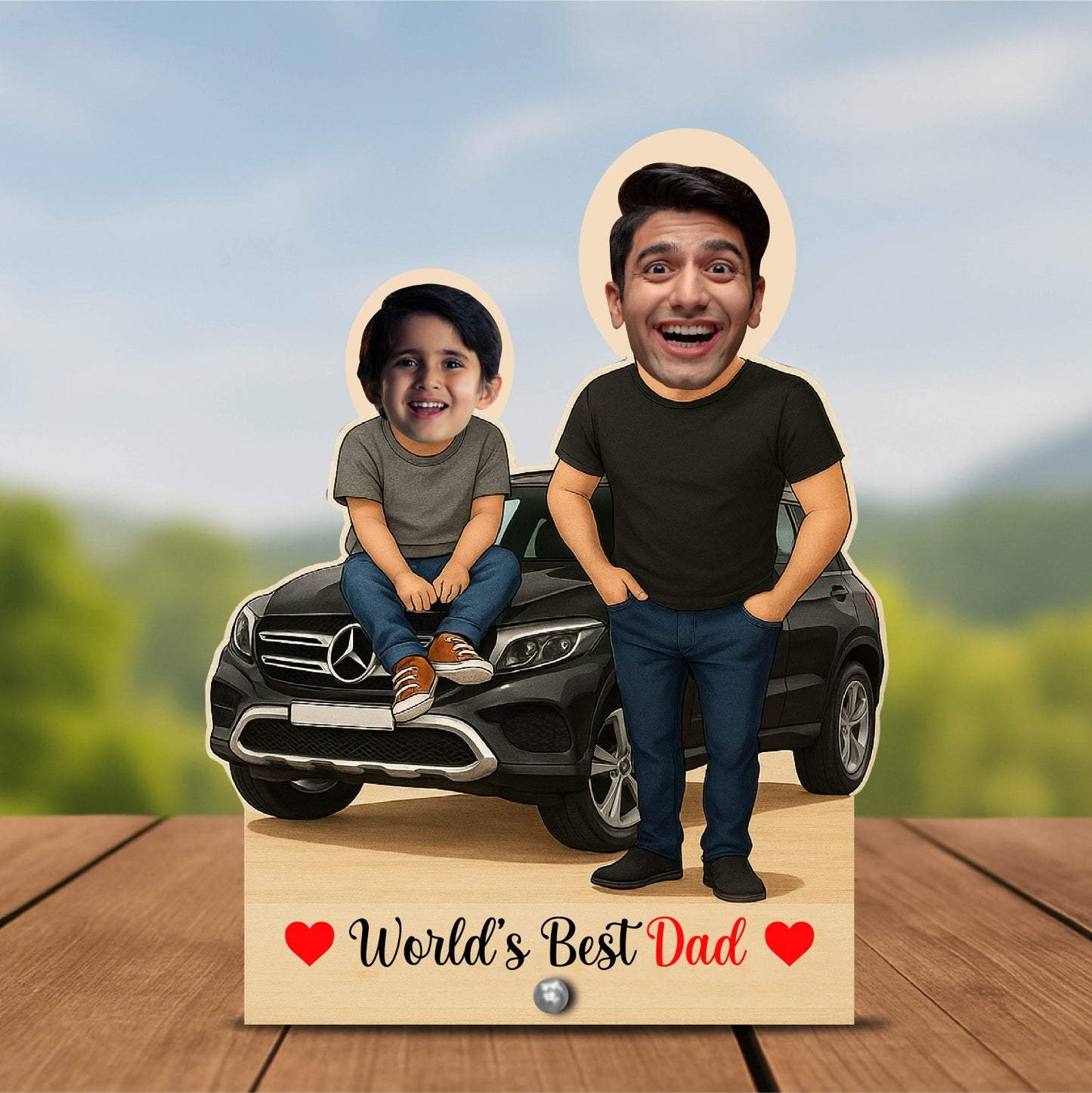 Personalized Father and Child Caricature – A Unique Father’s Day Gift