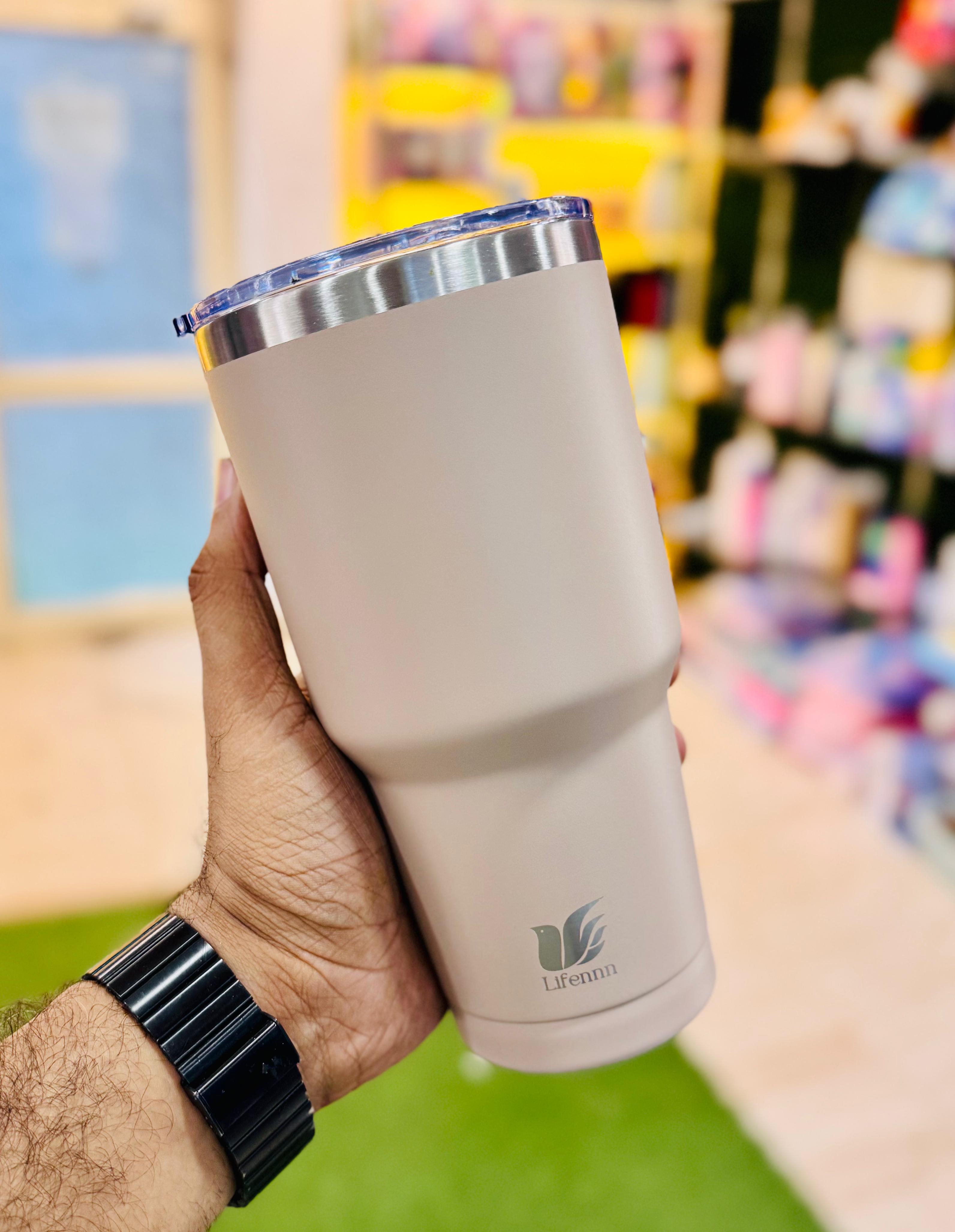 900ml Insulated Stainless Steel Tumbler – Hot and Cold Beverage Travel Mug