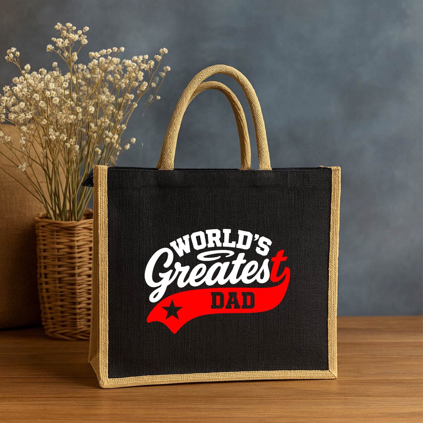 Father’s Day Special Jute Lunch Bag