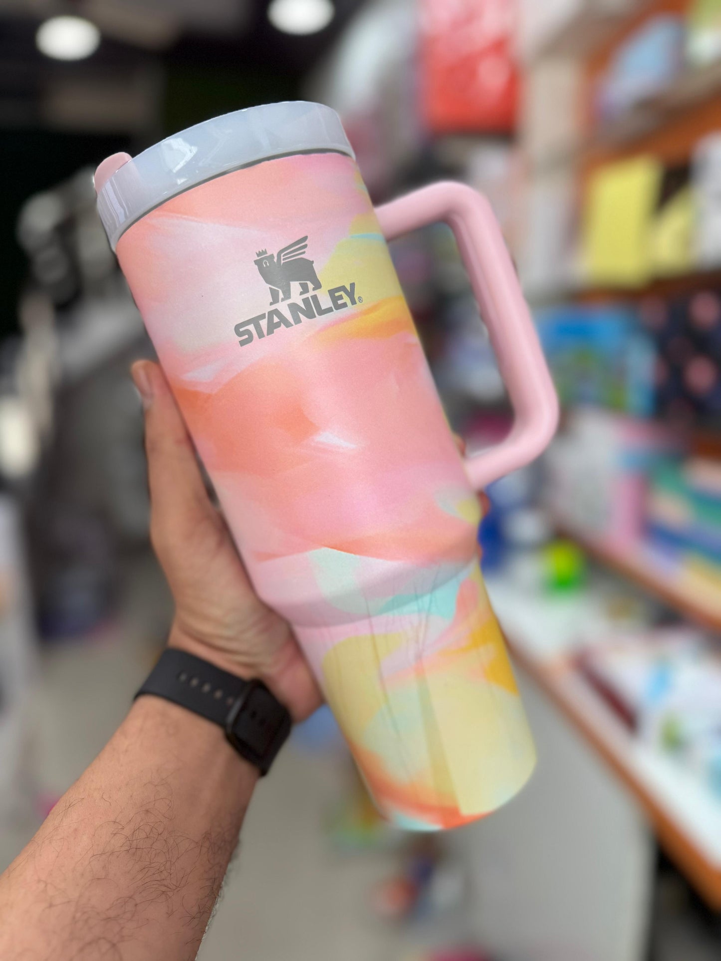 Stanley Quencher Marble Edition 1200ml – Large Capacity Insulated Tumbler for Hot and Cold Beverages