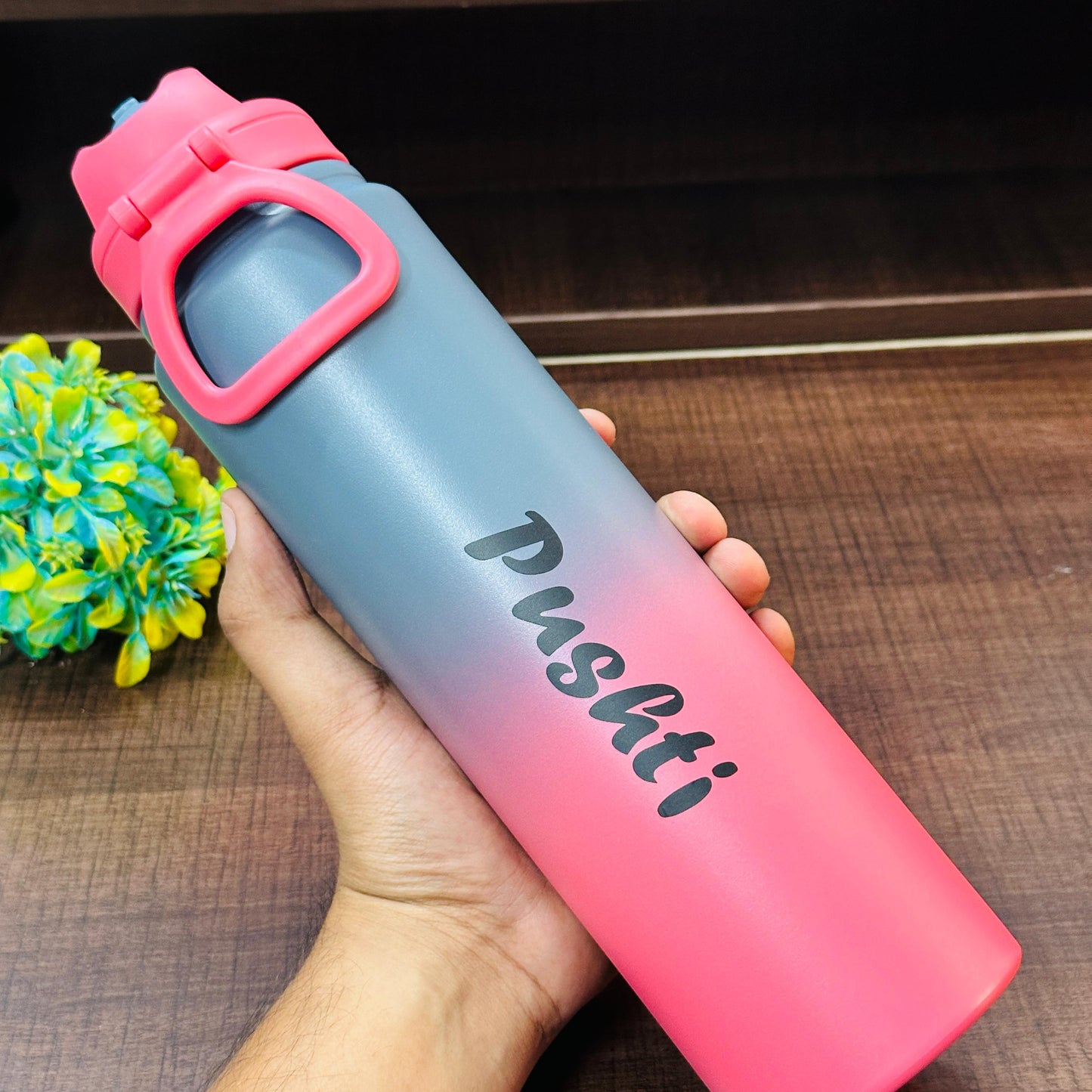 1 Litre Stainless Steel Insulated Sipper Bottle with Handle – Hot and Cold Water Flask for Daily Use