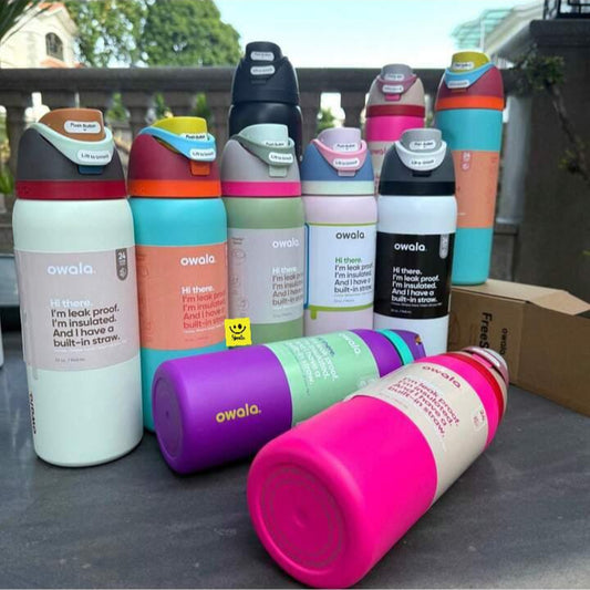 Owala FreeSip Insulated Stainless Steel Water Bottle with Built-in Straw – 680ml BPA-Free Travel and Sports Flask