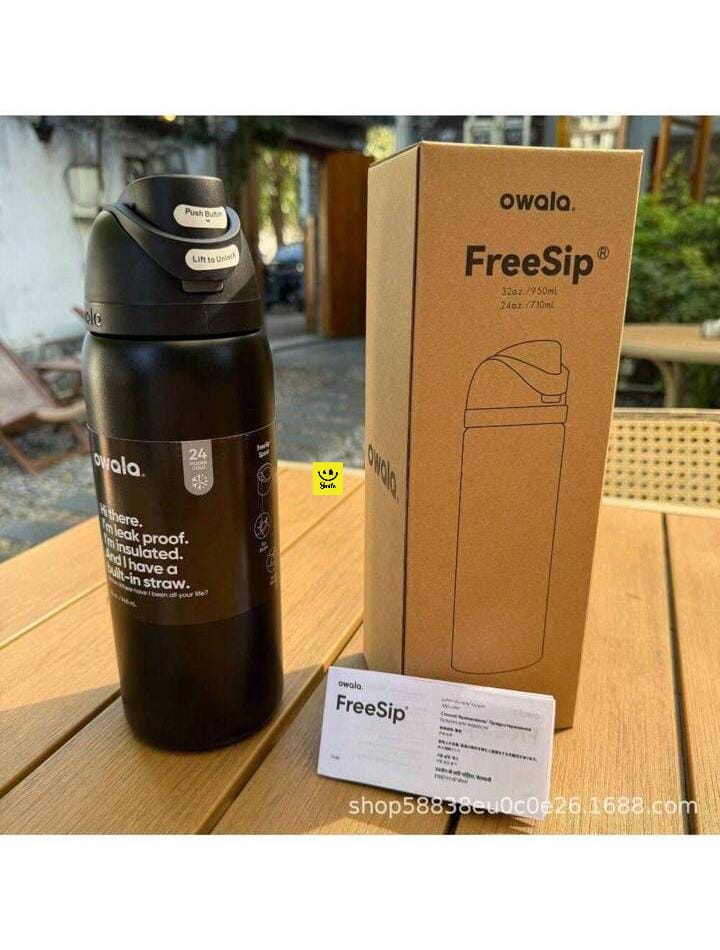Owala FreeSip Insulated Stainless Steel Water Bottle with Built-in Straw – 680ml BPA-Free Travel and Sports Flask