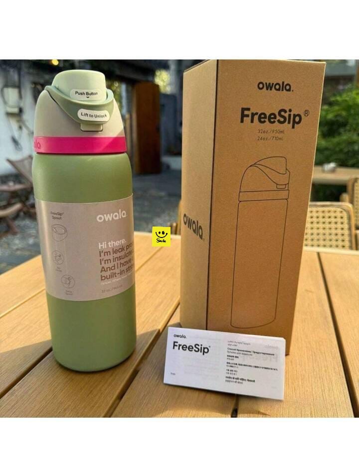 Owala FreeSip Insulated Stainless Steel Water Bottle with Built-in Straw – 680ml BPA-Free Travel and Sports Flask