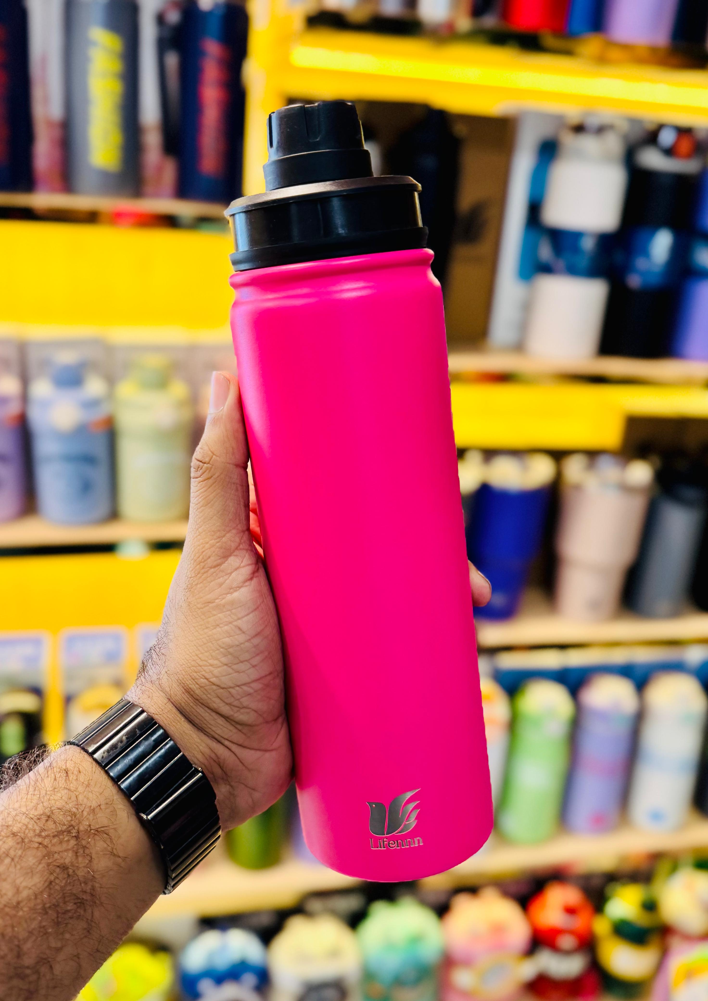 600ml Insulated Stainless Steel Water Bottle | Double Wall | Hot & Cold | Leak-Proof | With Carry Handle | Premium Quality
