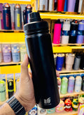 600ml Insulated Stainless Steel Water Bottle | Double Wall | Hot & Cold | Leak-Proof | With Carry Handle | Premium Quality