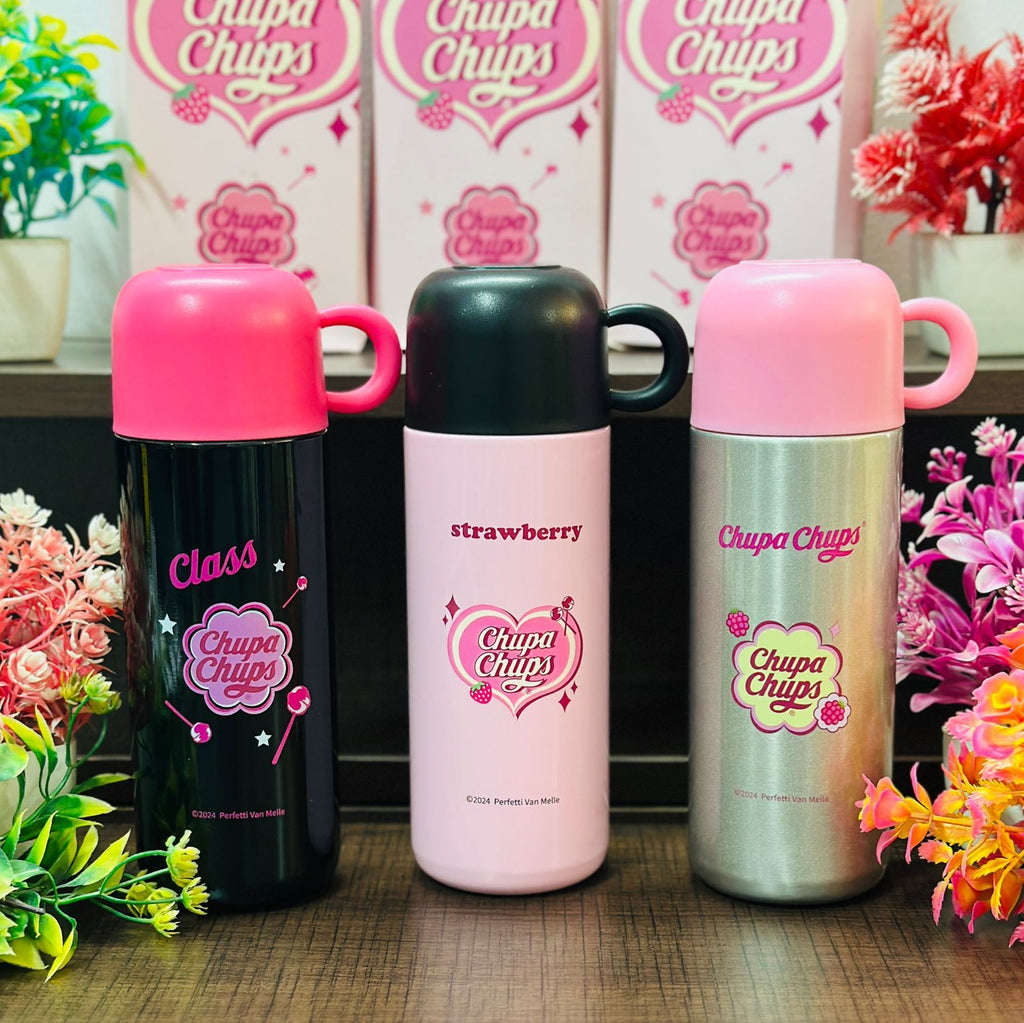 Chupa Chups 500ml Premium Stainless Steel Insulated Flask – Hot & Cold Bottle with Cup Lid