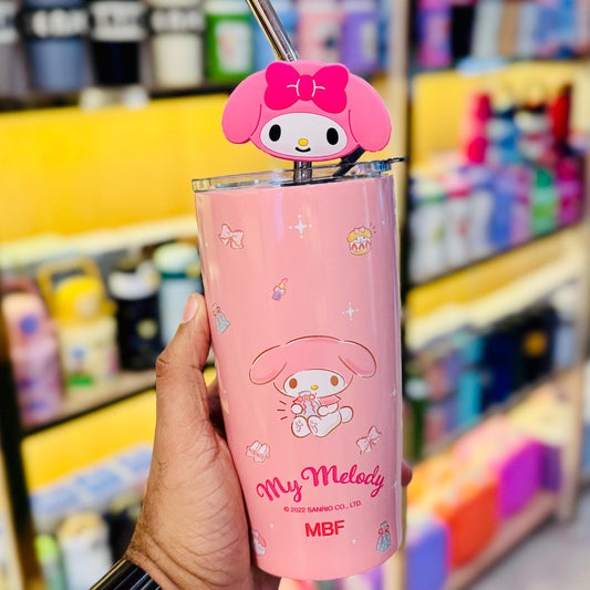 Insulated Tumbler – 600ml | Premium Double Valve Design with Steel Straw