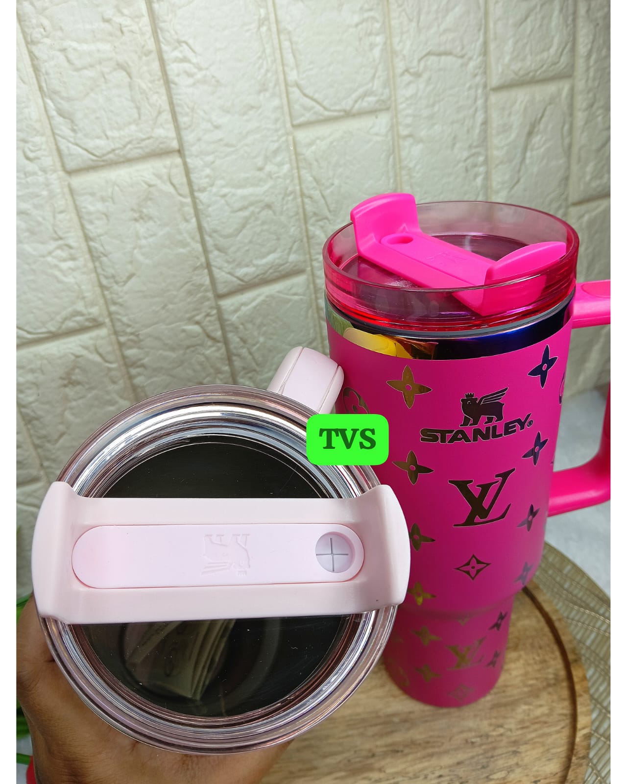 Stanley x LV-Inspired Quencher H2.0 FlowState Tumbler – 40 oz | Premium Stainless Steel Vacuum Insulated Tumbler with Straw and Handle