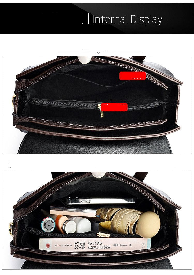 Imported PU Handbag – Premium Quality Structured Design with Artistic Detailing
