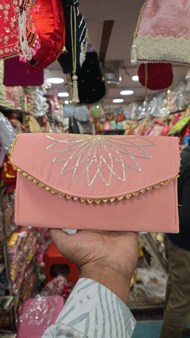 Embroidered Fabric Shagun Envelope – Elegant Gifting Accessory for Special Occasions - Set of 10