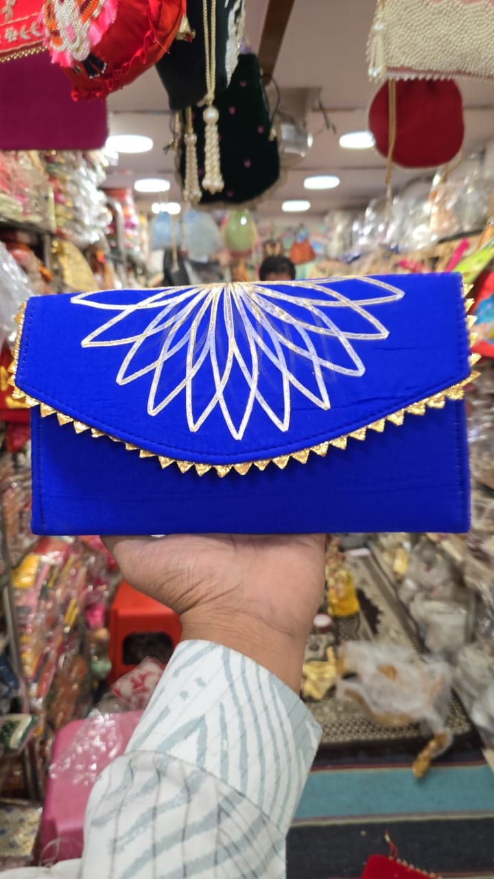 Embroidered Fabric Shagun Envelope – Elegant Gifting Accessory for Special Occasions - Set of 10