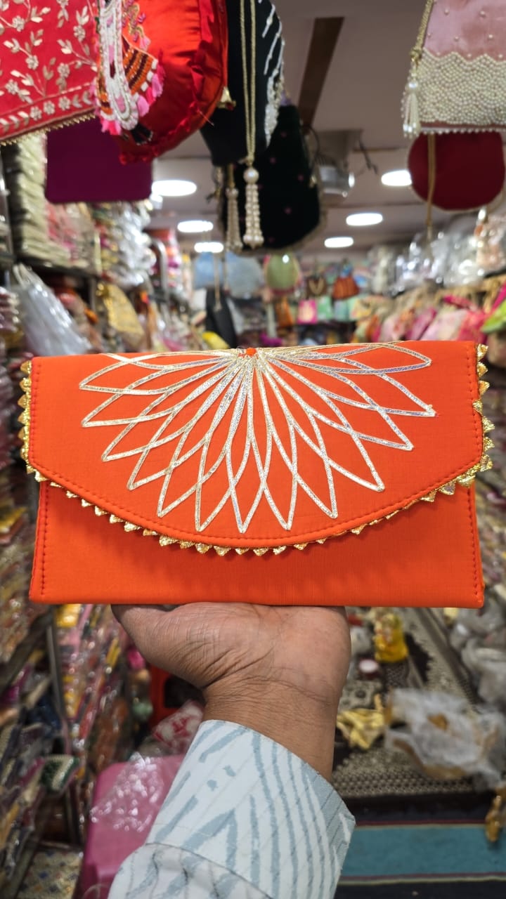 Embroidered Fabric Shagun Envelope – Elegant Gifting Accessory for Special Occasions - Set of 10