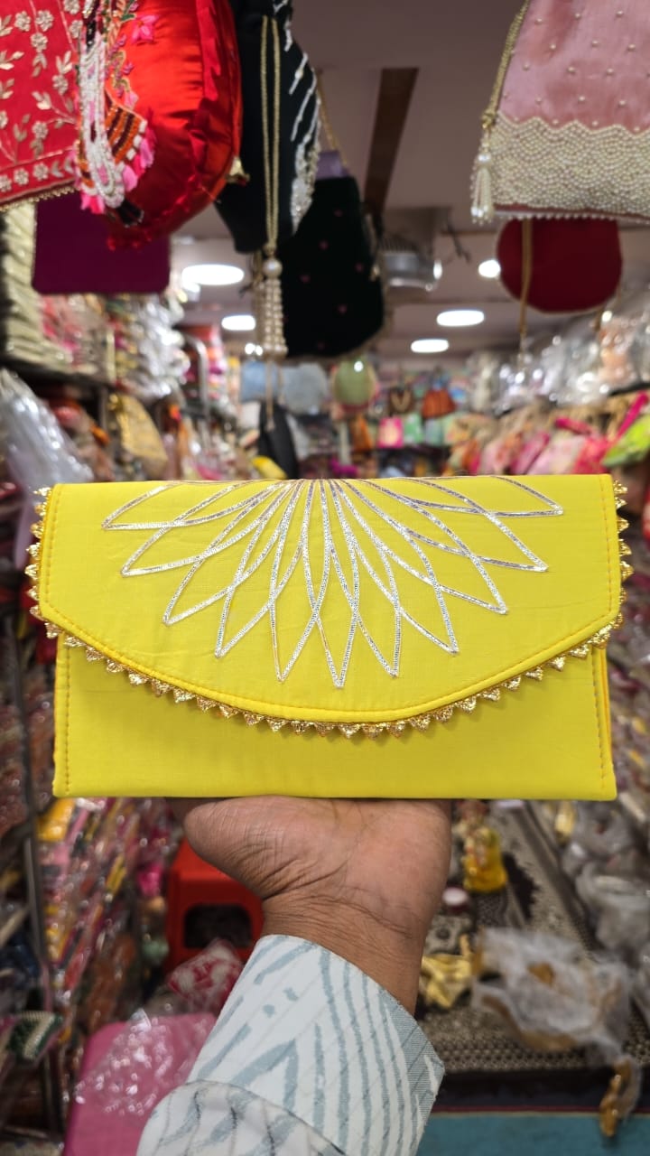 Embroidered Fabric Shagun Envelope – Elegant Gifting Accessory for Special Occasions - Set of 10