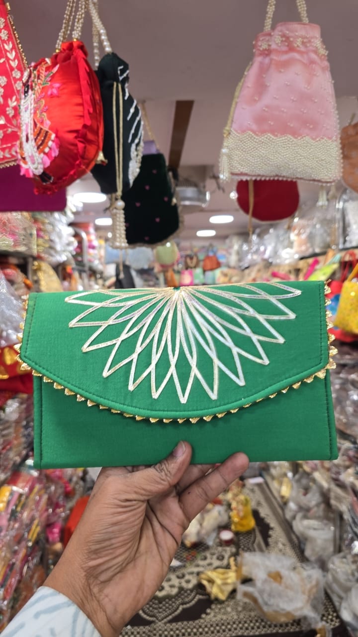 Embroidered Fabric Shagun Envelope – Elegant Gifting Accessory for Special Occasions - Set of 10