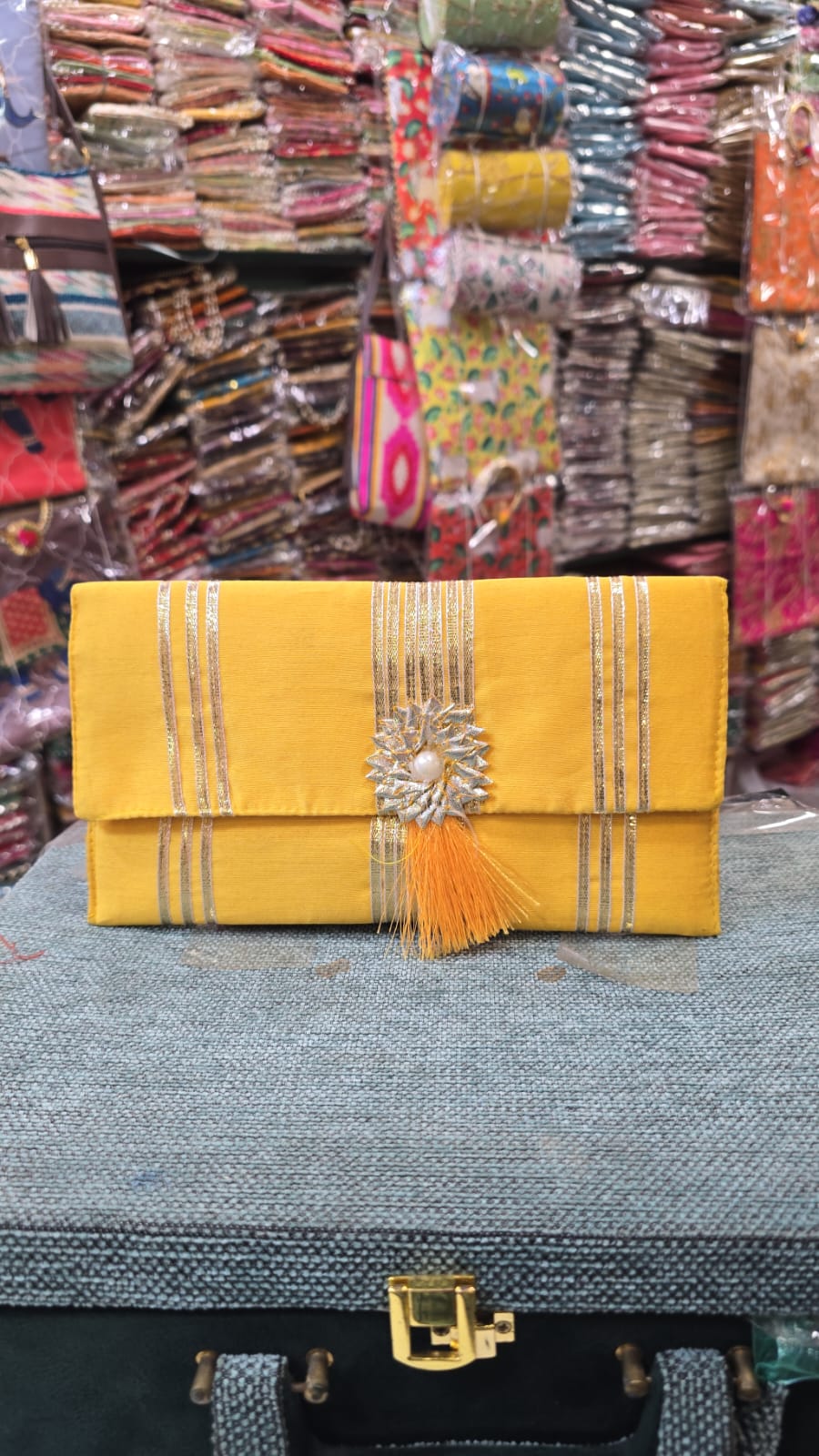 Embroidered Fabric Shagun Envelope – Elegant Gifting Accessory for Special Occasions - Set of 10