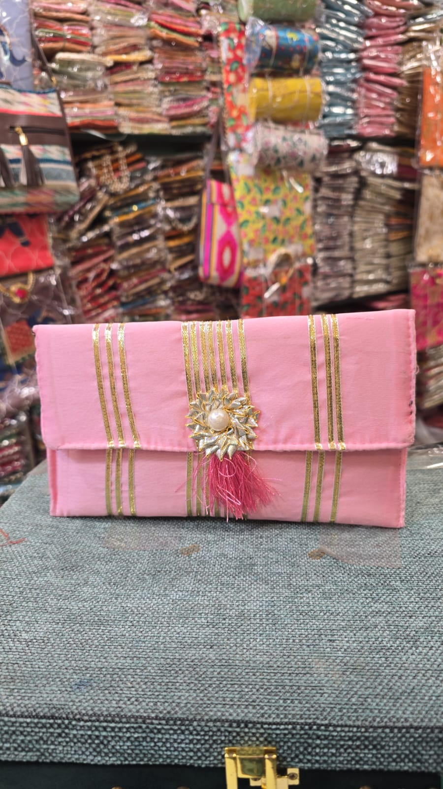 Embroidered Fabric Shagun Envelope – Elegant Gifting Accessory for Special Occasions - Set of 10