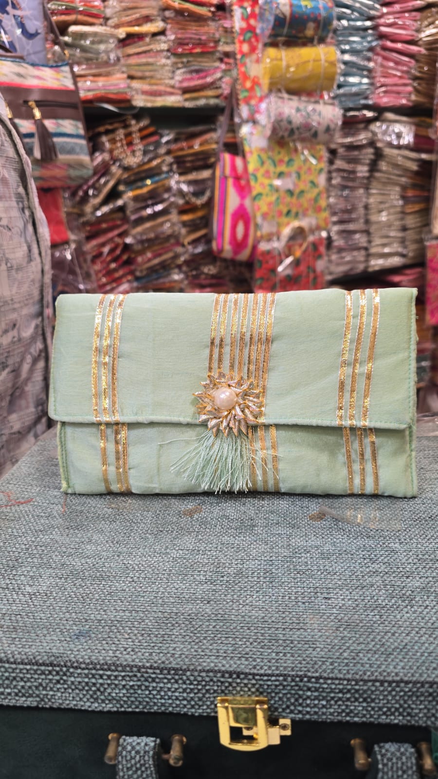 Embroidered Fabric Shagun Envelope – Elegant Gifting Accessory for Special Occasions - Set of 10