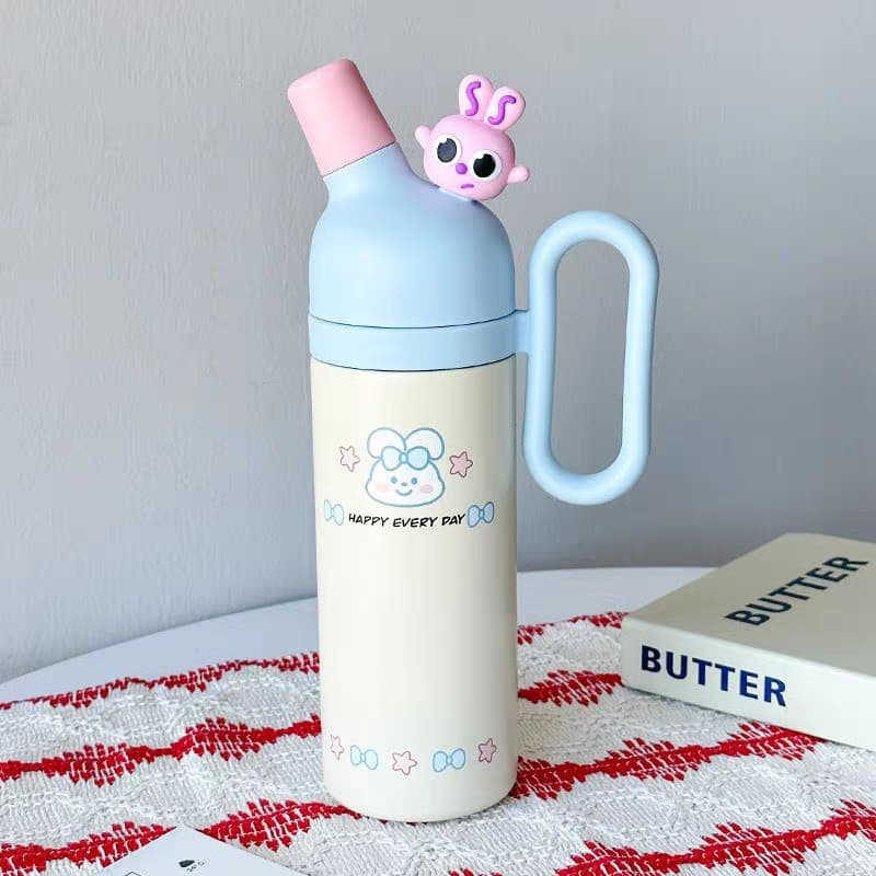 Cute Kawaii 800ml Tumbler – Stainless Steel Double-Walled Insulated Cup