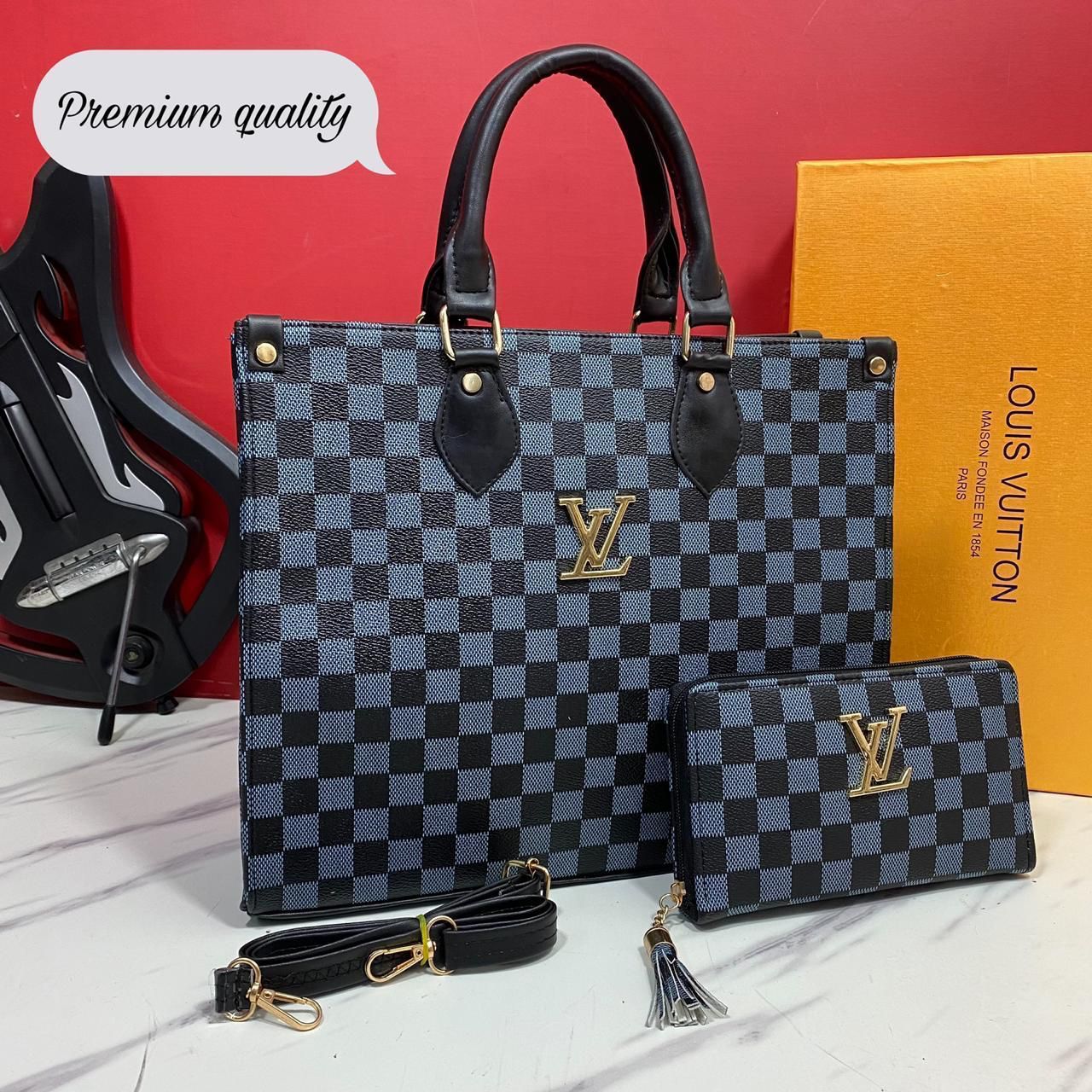 Luxury Designer-Inspired Tote Bag & Wallet Combo